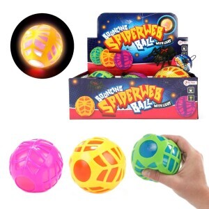 Toi-Toys Míček s pavučinou antistresový gumový(48ks/krt)