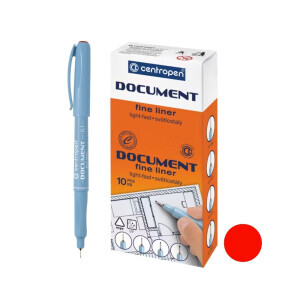 Centropen Popisovač Liner 2631 červený (10/bal 200/krt)