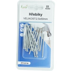 Hřebíky 2,5*50mm/22ks (24/bal 288/krt)