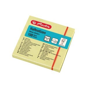 Herlitz Bloček lepicí,75x75,100l,žlutý(6/bal 120/krt)