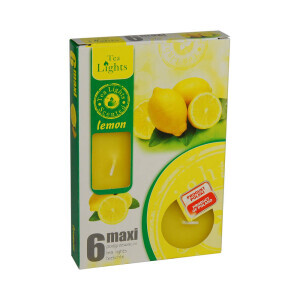 Admit Svíčka čajová Maxi 6ks Lemon (8/bal)