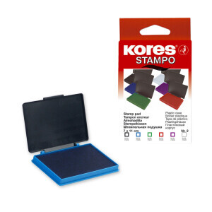 Kores Razítková poduška 7*11cm Blue (120/krt)