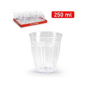P.Forte Kelímek plast 250ml Tran. (12/bal)