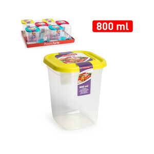 P.Forte Dóza plast Hight hran.800ml Color (12/bal)