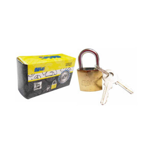 Magg Zámek visací Gold 20mm +2klíč (12/bal)