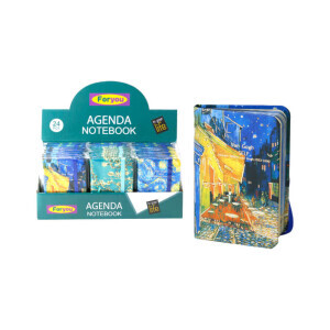 Poznámkový blok s gumou Blue series A7 (24/bal 192/krt)