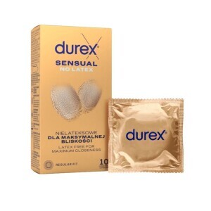 Durex Kondom 10ks Sensual No Latex (6/bal)
