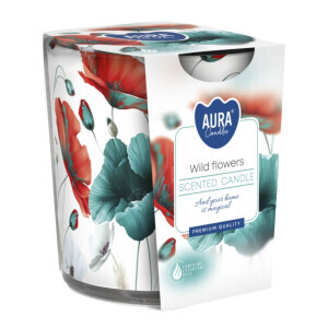 Bispol Svíčka ve skle SN72/100g Wild flowers(6/krt)