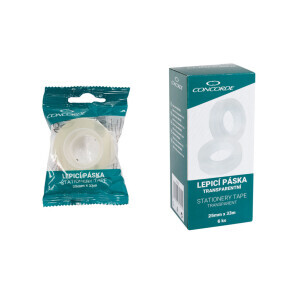 Concorde Lepicí páska 2,5*33m transparent (6/bal 360/krt)
