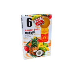 Admit Svíčka čajová 6ks Tropical Fruits (45/krt)