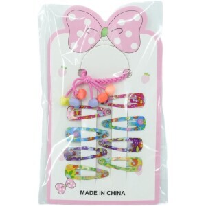 Sponky do vlasů pukačka 8ks + gumičky (12/bal 2400/krt)