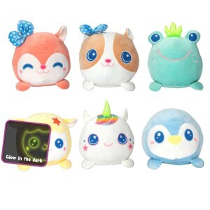 Toi-Toys Plyšové zvířátko svítící ve tmě(6ks/krt)
