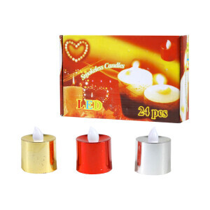 Svíčka na baterie Metalic 3,5*3,5cm (24/bal 960/krt)