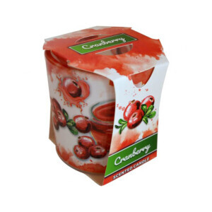 Admit Svíčka ve skle 90g Cranberry (6/krt)