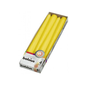 Bolsius Svíčka stolní 23,5/245 4ks Yellow (20/krt)