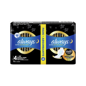 Always Vložky DUO Ultra Extra Night Protection 12ks (12/krt)