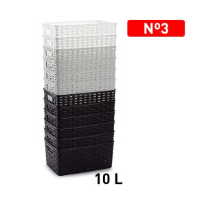 P.Forte Koš plast Rattan 10l (12/bal)