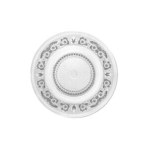 Talíř skleněná Rozalia 25,5cm (24/krt)