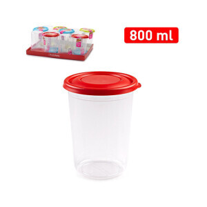 P.Forte Dóza plast Hight kul.800ml Color (12/bal)