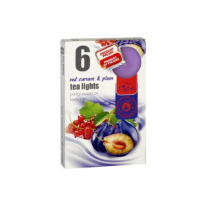 Admit Svíčka čajová 6ks Red Currant&Plum (45/krt)