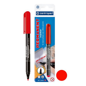 Centropen Značkovač 2846 červený (10/bal 200/krt)