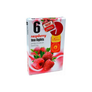 Admit Svíčka čajová 6ks Raspberry (45/krt)