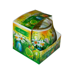 Admit Svíčka ve skle 85g Miral easter green (12/krt)