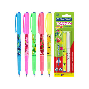 Centropen Popisovač Tornado+zmizík BL Fruity (10/bal 100/krt)