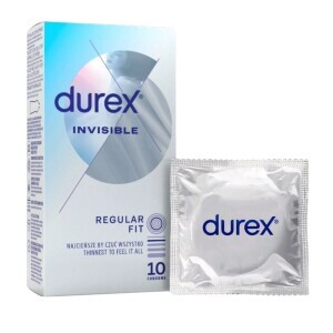 Durex Kondom 10ks Invisible (6/bal)