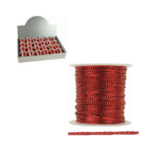 Dekorační provázek 200cm Red (24/bal 288/krt)