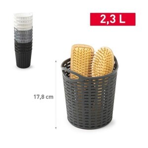 P.Forte Košík plast Rattan s uchem 2,3l (12/bal)