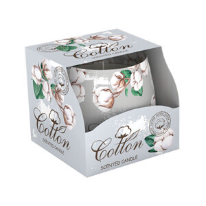 Santo 100g svíčka ve skle Cotton/Cotton Pomegranate (12/krt)