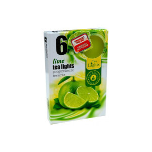 Admit Svíčka čajová 6ks Lime (45/krt)