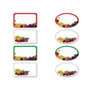 Toro Samolepky na sklenice 96ks Fruit (96/krt)