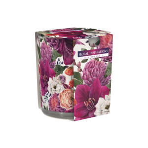 Bispol Svíčka ve skle SN72/100g Floral Inspirations (6/krt)