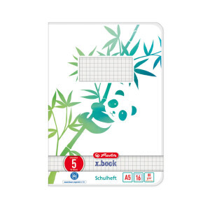 Herlitz Sešit A5/16 čtv. 5*5mm Panda (10/bal 360/krt)