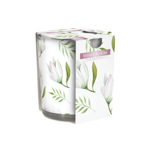 Bispol Svíčka ve skle SN72/100g White Bloom (6/krt)