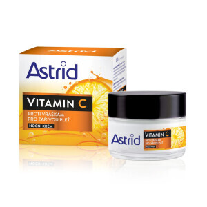 Astrid 50ml Pleť. Krém Vitamin C Noční Proti Vráskám Pro Zářivou Pleť  (6/krt)