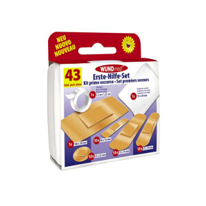 Wundmed Náplast 43ks sada "první pomoc" (12/krt)