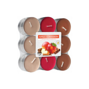 Bispol Svíčka čajová 18ks Apple&Cinnamon (6/krt)
