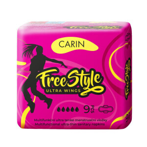 Carin vložky Ultra wings Free Style 9ks 