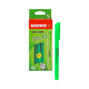 Kores Zvýrazňovač High Liner Green (12/bal 360/krt)