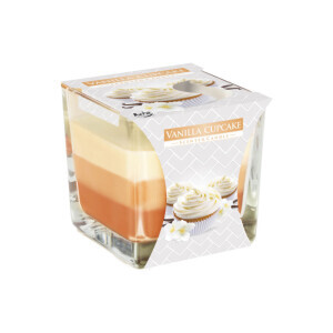 Bispol Svíčka ve skle SNK80/170g Vanilla Cupcake (6/krt)