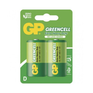 GP baterie zinková Greencell D/R20 2ks BL (10/bal 120/krt)