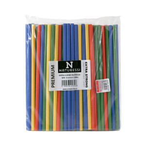 Slámky 0,8*25cm Jumbo 100ks Color (30/krt)