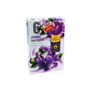 Admit Svíčka čajová 6ks Violet (45/krt)