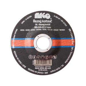 Řezný kotouč na kov 115x1,6x22,2mm