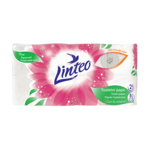 Linteo Toaletní papír bílý 8ks 2-vrstvý (10/bal)