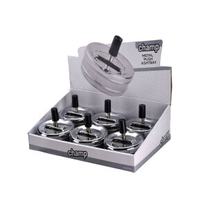 Champ popelník Metal Push 9cm (6/bal 24/krt)