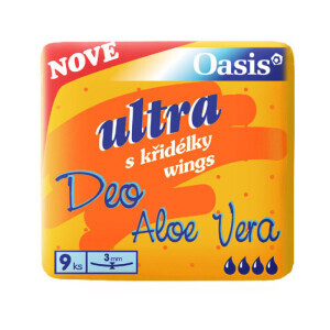 Oasis vložky Ultra wings Deo Aloe Vera 9ks 